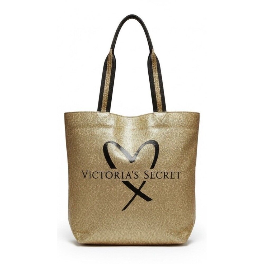 Victoria’s Secret 2017 Fashion Show Gold Glitter Tote Bag Limited Edition Large